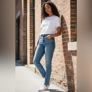Style & Co. Blue Straight Leg Jeans